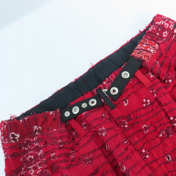 実際に弊社で買取させて頂いたchildren of the discordance × poliquant/チルドレンオブザディスコーダンス×ポリクワント バンダナ キルティング パンツの画像 2枚目
