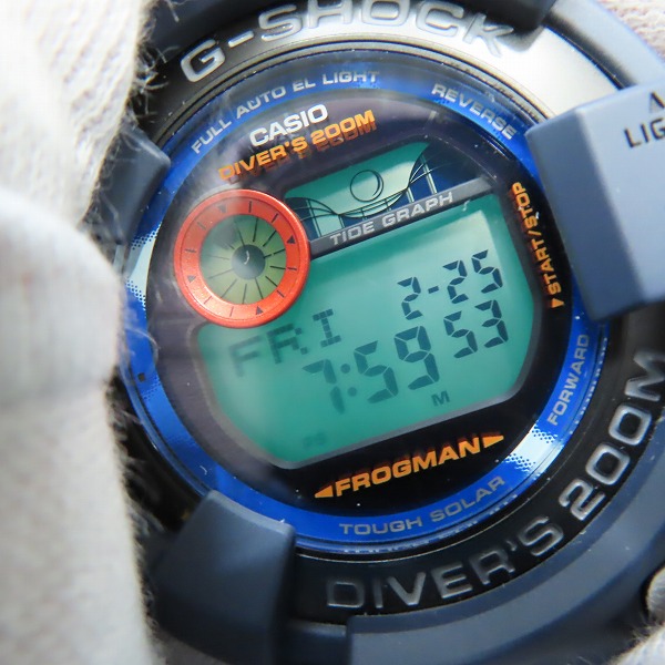 実際に弊社で買取させて頂いたG-SHOCK/Gショック FROGMAN メンインカモフラージュ タフソーラー GF-8250CM-2JRの画像 4枚目