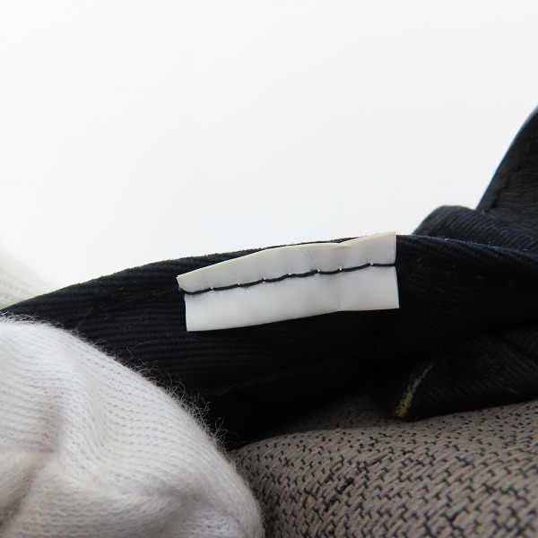 実際に弊社で買取させて頂いたCOACH/コーチ シグネチャー柄 ロゴワッペン キャップ 帽子 ブラック/ダークグレーの画像 6枚目