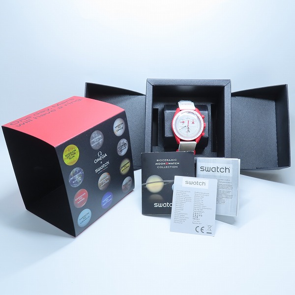 実際に弊社で買取させて頂いたOMEGA×SWATCH/オメガ×スウォッチ MISSION TO MARS スピードマスター ミッショントゥ マーズ 腕時計 SO33R100の画像 7枚目