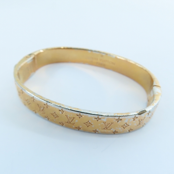 実際に弊社で買取させて頂いたLOUIS VUITTON/ルイヴィトン カフ ナノグラム ブレスレット M00253