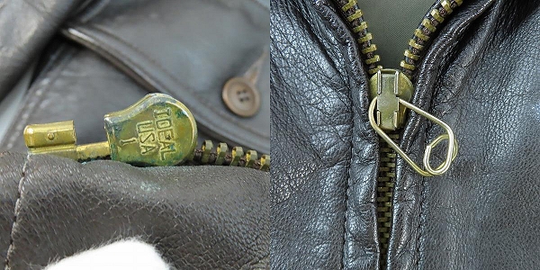 実際に弊社で買取させて頂いたSchott/ショット G-1 フライトレザージャケット/フライトジャケット/革ジャンの画像 9枚目