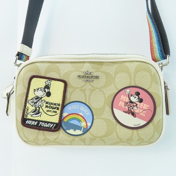 実際に弊社で買取させて頂いたCOACH × Disney/コーチ × ディズニー コラボ ワッペン付ショルダーバッグ 