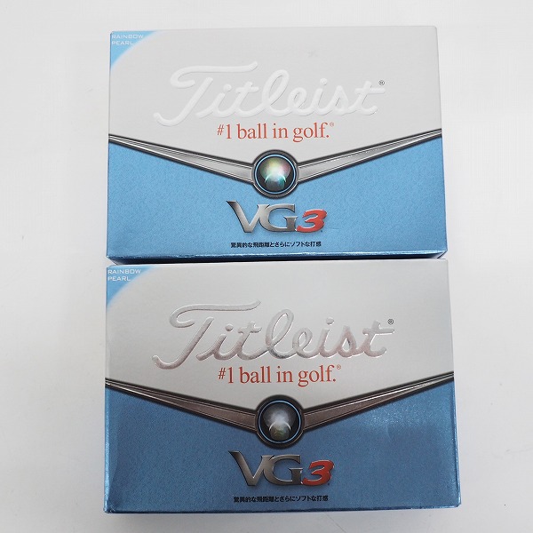 実際に弊社で買取させて頂いた【未使用/オウンネーム】Titleist/タイトリスト VG3 ＃1ball in golf ゴルフボール ホワイト 2ダース
