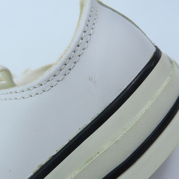 実際に弊社で買取させて頂いた(1)CONVERSE/コンバース LEATHER ALL STAR OX/レザー オールスター ホワイト 11552/26.0の画像 6枚目