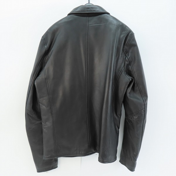 実際に弊社で買取させて頂いたnano universe/ナノユニバース ラムレザージャケット NUC73L00880SH/Lの画像 1枚目