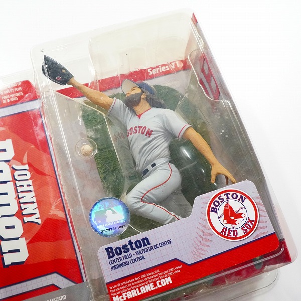 実際に弊社で買取させて頂いた 【未開封】McFARLANE/マクファーレン ボストン・レッドソックス #18 JOHNY Damon ジョニー・デイモン グレー フィギュアの画像 3枚目