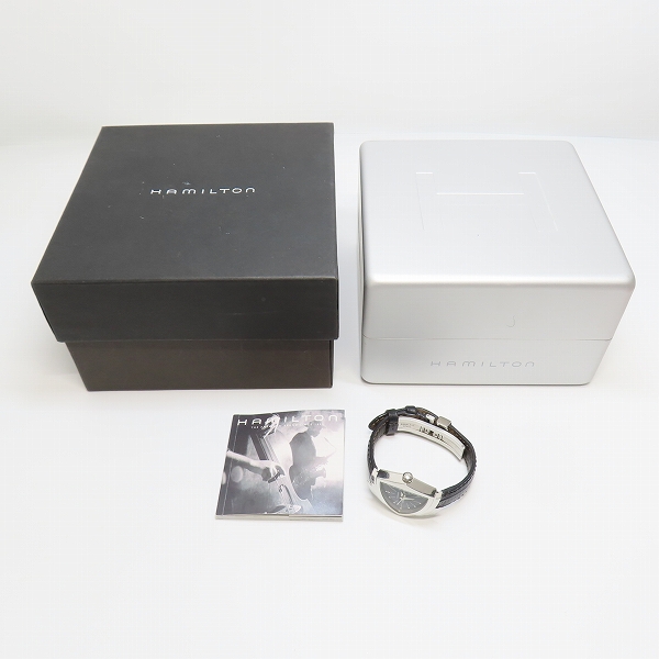 実際に弊社で買取させて頂いたHAMILTON/ハミルトン ベンチュラ ステンレススチール クォーツ 腕時計/ウォッチ H242111の画像 9枚目