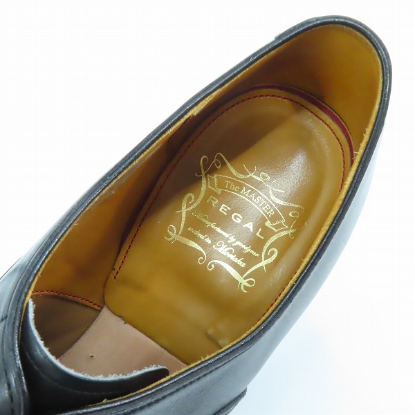 実際に弊社で買取させて頂いたThe MASTER REGAL/マスターリーガル ストレートチップ ビジネスシューズ 01AL/26.0の画像 4枚目
