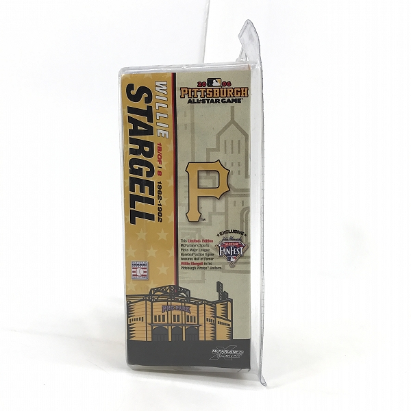 実際に弊社で買取させて頂いた【未開封】McFARLANE TOYS/マクファーレントイズ パイレーツ オールスターゲーム #8 WILLIE STRGELL フィギュアの画像 1枚目