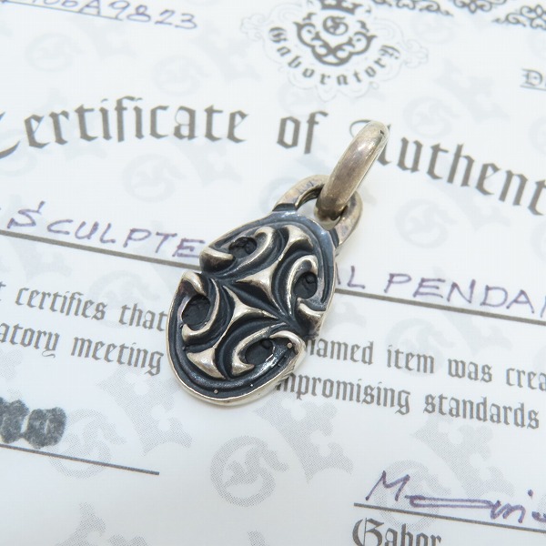 実際に弊社で買取させて頂いた【ギャラ付】Gabor/ガボール Sculpted oval pendant/スカルプテッドオーバルペンダント 