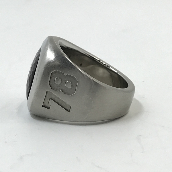 実際に弊社で買取させて頂いたDIESEL/ディーゼル 3Dモヒカン キュービックジルコニア シグネット リング 19号の画像 2枚目