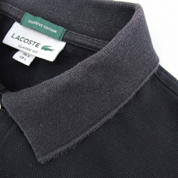 実際に弊社で買取させて頂いたLACOSTE/ラコステ BEAMS別注  半袖ポロシャツ ブラック PH102MJ /5の画像 6枚目