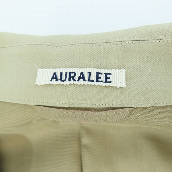 実際に弊社で買取させて頂いたAURALEE/オーラリー 22SS WASHED FINX CHAMBRAY SOUTIEN/ステンカラーコート A22SC01FR/3の画像 2枚目