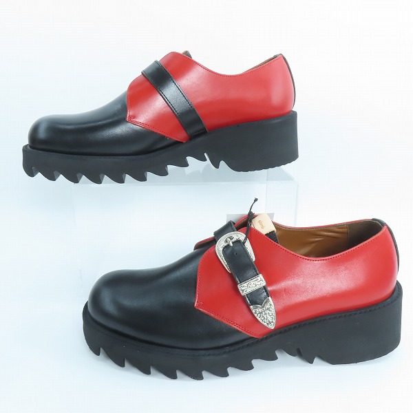 実際に弊社で買取させて頂いた【未使用】glamb/グラム Belted Shark Sole Shoes/ベルテッドシャークソールシューズ GB0421/AC03 /4の画像 3枚目