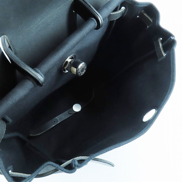 実際に弊社で買取させて頂いたHERMES/エルメス HERBAG/エールバッグアド 2WAY ハンドバッグ リュック/バックパック ブラックの画像 3枚目