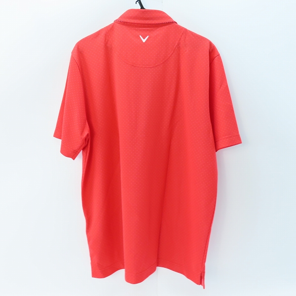 実際に弊社で買取させて頂いたCallaway/キャロウェイ ゴルフ ドット柄 ポロシャツ /LL の画像 1枚目