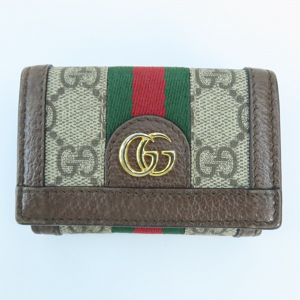 実際に弊社で買取させて頂いたGUCCI/グッチ オフィディア GG シェリーライン レザー コンパクトウォレット 598662 534563