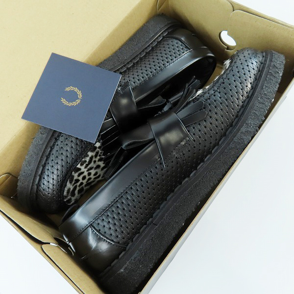 実際に弊社で買取させて頂いたFRED PERRY×GEORGE COX/フレッドペリー×ジョージコックス タッセル ローファー B9272/102/UK5の画像 7枚目