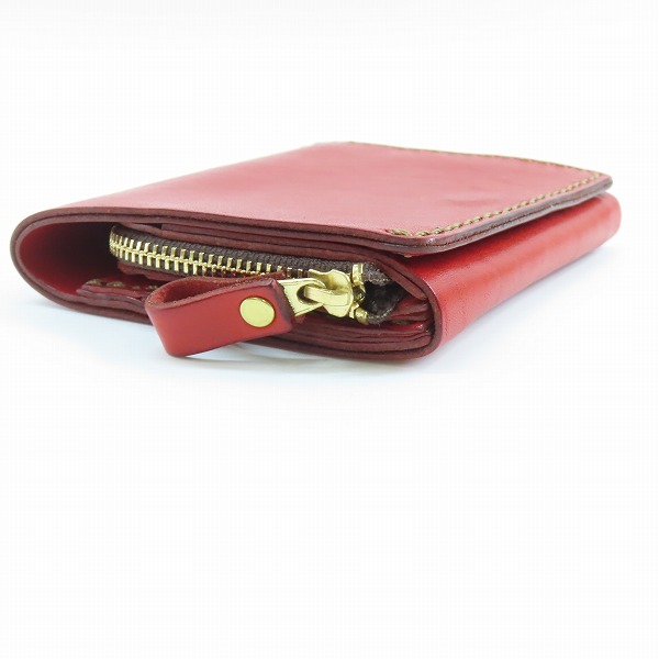 実際に弊社で買取させて頂いたHERZ/ヘルツ レザー 二つ折り L字ファスナー ミニウォレット/財布の画像 2枚目