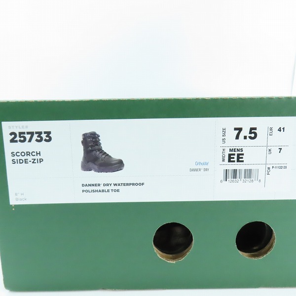 実際に弊社で買取させて頂いたDanner/ダナー SCORCH SIDE-ZIP/サイドジップブーツ/ 25733/7.5の画像 9枚目