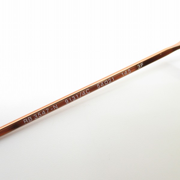 実際に弊社で買取させて頂いたRay-Ban/レイバン オーバル サングラス アイウェア RB3547-Nの画像 4枚目