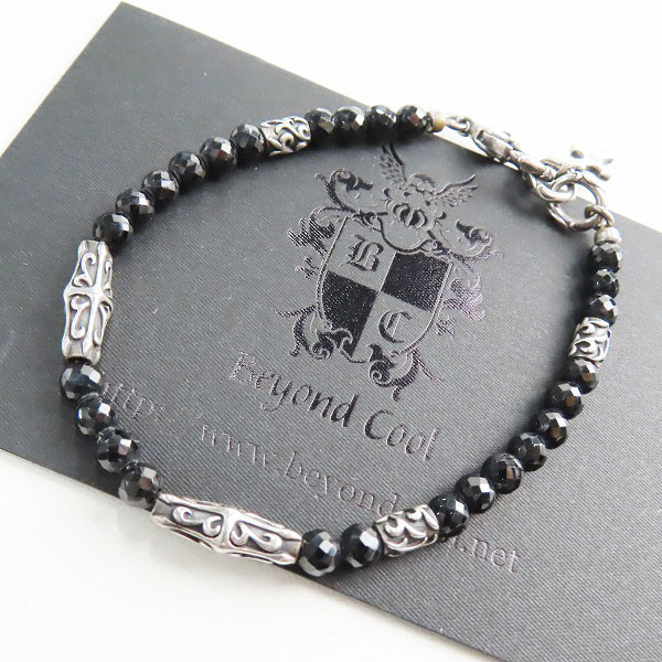 実際に弊社で買取させて頂いた【ギャラ付】Bloody Mary/ブラッディマリー クロス ブラックスピネル ブレスレット