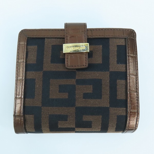 実際に弊社で買取させて頂いたGIVENCHY/ジバンシィ がま口 クロコダイル型押し 二つ折り財布