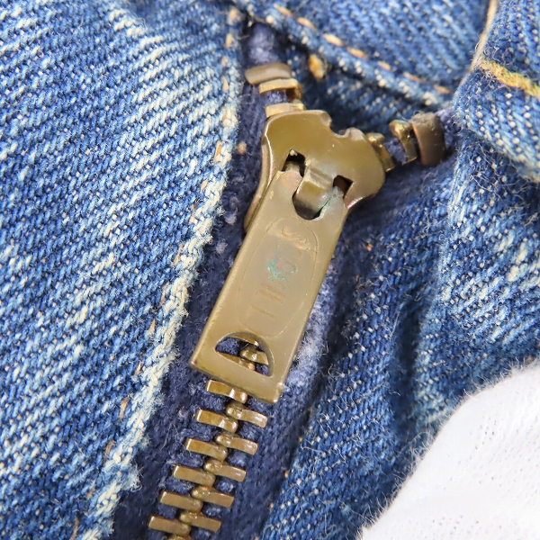 実際に弊社で買取させて頂いたLevis/リーバイス 60年代 VINTAGE/ビンテージ 502 ビッグE ボタン裏16 W31L32の画像 8枚目