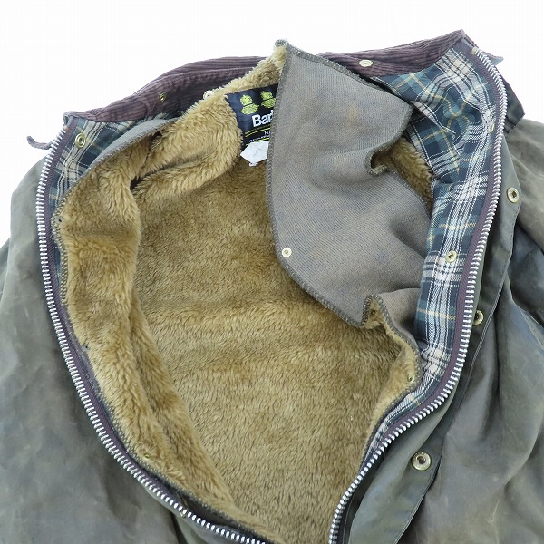 実際に弊社で買取させて頂いたBARBOUR/バブアー 90s BEAUFORT JACKET ビューフォート オイルドジャケット/C40/102CMの画像 4枚目