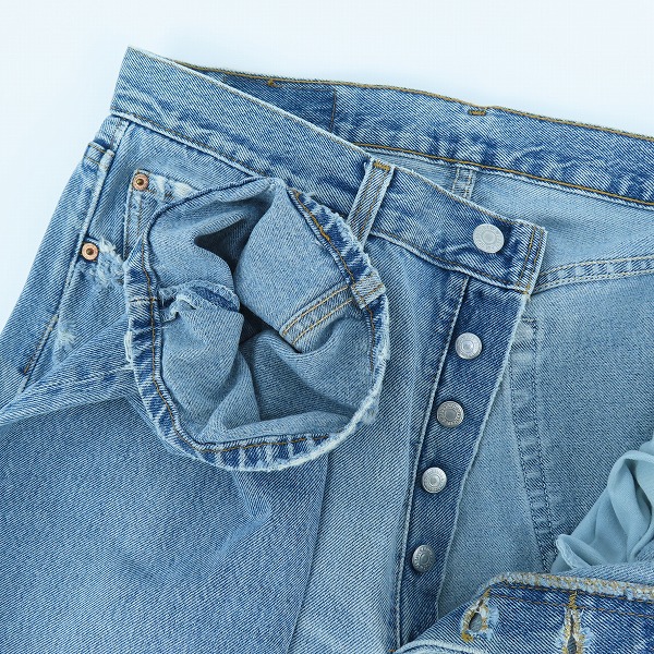 実際に弊社で買取させて頂いたLEVIS/リーバイス ヴィンテージ 501 553刻印 デニムパンツ/ジーンズ W34L32の画像 2枚目