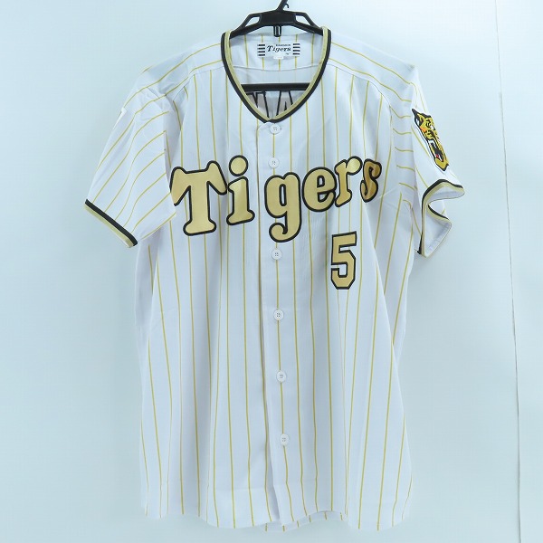 実際に弊社で買取させて頂いたMIZUNO/ミズノ 阪神タイガース #5 近本 光司 選手 セ リーグ チャンピオン エンブレム付き レプリカユニフォーム/L