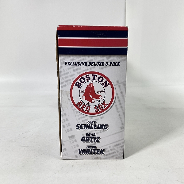 実際に弊社で買取させて頂いた【未開封】McFARLANE TOYS/マクファーレントイズ ボストン・レッドソックス SCHILLING/ORTIZ/VARITEK フィギュアの画像 3枚目