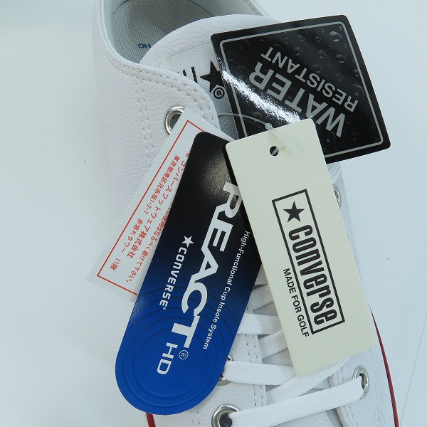 実際に弊社で買取させて頂いた【未使用】CONVERSE/コンバース ALL STAR GF OX/オールスター GF ゴルフシューズ  33500040/27.5の画像 6枚目