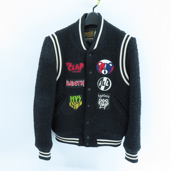 実際に弊社で買取させて頂いたHYSTERIC GLAMOUR/ヒステリックグラマー ヒスベア ウール スタジャン ワッペン 01173AB07 /M