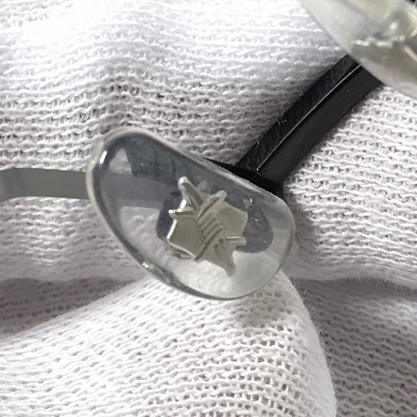 実際に弊社で買取させて頂いたLess than human/レスザンヒューマン TENRAI メガネフレーム アイウェア ブラック×レッド　の画像 8枚目