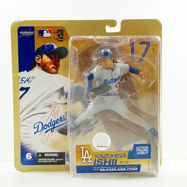 実際に弊社で買取させて頂いた【未開封】McFARLANE/マクファーレン ロサンゼルス・ドジャース #17 KAZUHISA ISHII/石井一久 フィギュア