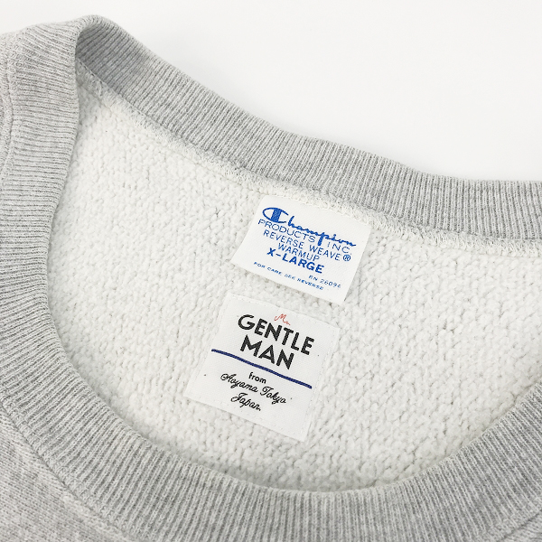 実際に弊社で買取させて頂いたChampion × Mr.GENTLEMAN/チャンピオン ×ミスタージェントルマン REVERSE WEAVEスエット C8-C003/XLの画像 4枚目