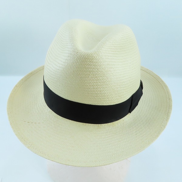 実際に弊社で買取させて頂いたBorsalino ボルサリーノ パナマハット 天然草/57