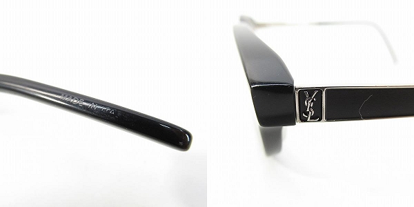 実際に弊社で買取させて頂いたSAINT LAURENT PARIS/サンローランパリ 度入り眼鏡/メガネフレーム/アイウェア  SL M85/J 001 の画像 8枚目