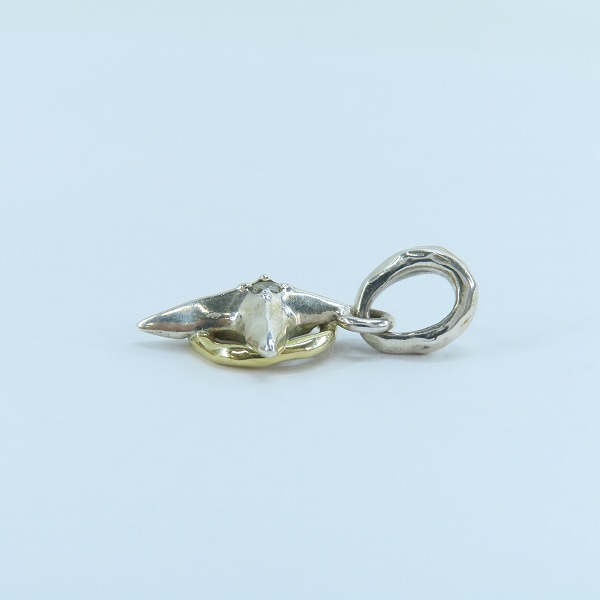 実際に弊社で買取させて頂いたBloody Mary/ブラッディマリー SILVER×K18×ダイヤモンドD0.04 クリスタルム ペンダント bmp272-sk-dの画像 3枚目