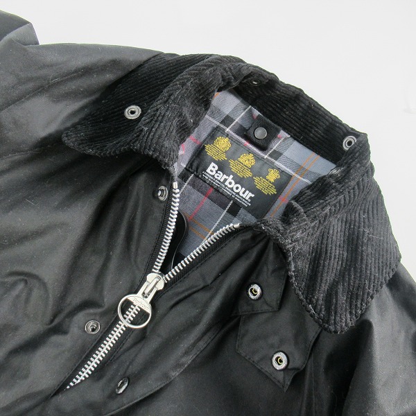 実際に弊社で買取させて頂いたBarbour/バブアー 21AW BEDALE SL オイルドジャケット 2102051/38の画像 3枚目