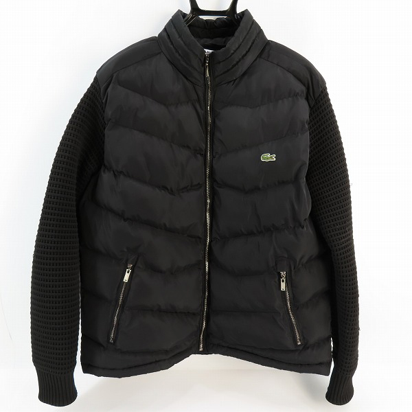 実際に弊社で買取させて頂いたLACOSTE/ラコステ ニット切り替え中綿ジャケット/L