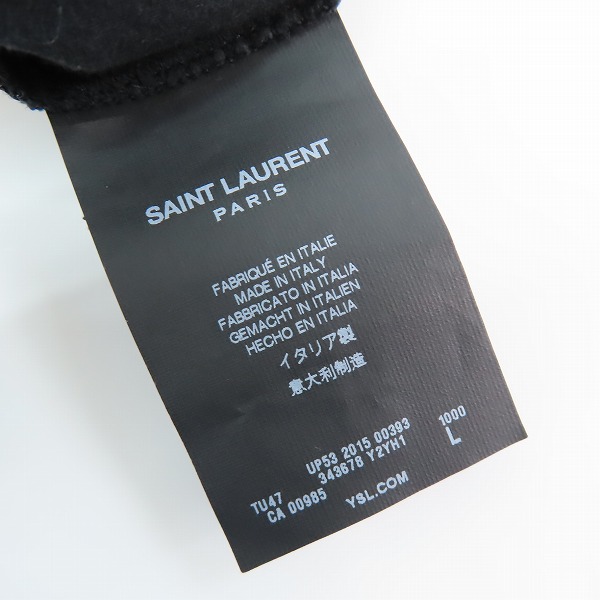実際に弊社で買取させて頂いたSaint Laurent/サンローラン カサンドラロゴプリントTシャツ 343678 Y2YH1/Lの画像 3枚目