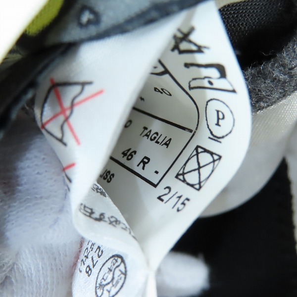 実際に弊社で買取させて頂いたHYDROGEN × LUIGI BIANCHI MANTOVA/ハイドロゲン × ルイジビアンキ ウール チェスターコート/46の画像 6枚目