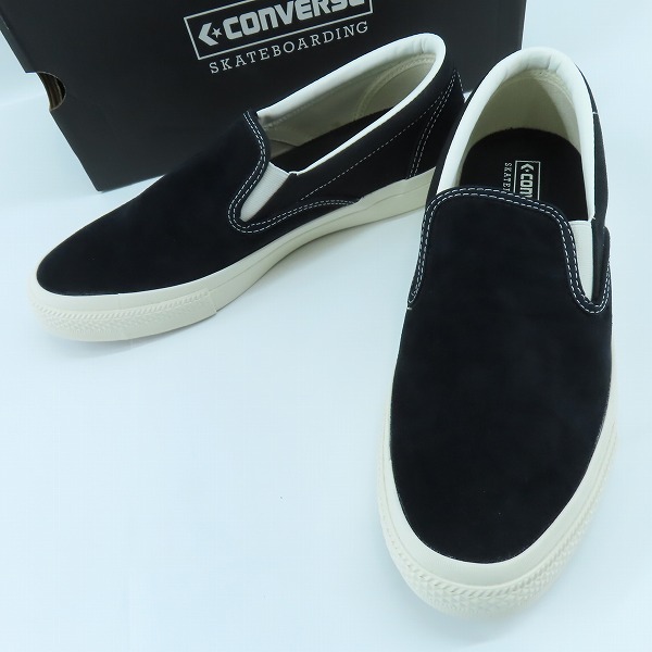 実際に弊社で買取させて頂いたCONVERSE/コンバース SKATEBOADING CS SLIP-ON SK/シェブロンスター スリッポン スケート 1SC654/28