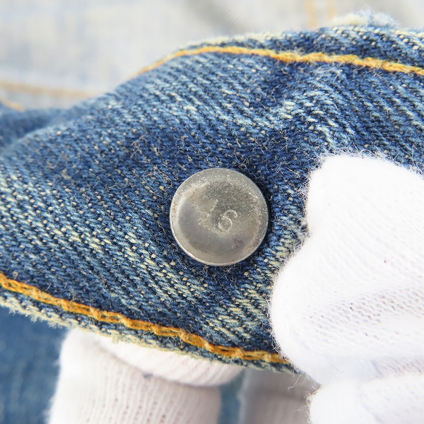 実際に弊社で買取させて頂いたLevis/リーバイス 60年代 VINTAGE/ビンテージ 502 ビッグE ボタン裏16 W31L32の画像 7枚目