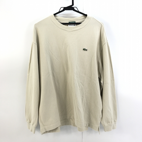 実際に弊社で買取させて頂いたLACOSTE/ラコステ 鹿の子地 ロングスリーブTシャツ ライトベージュ TH029J /L