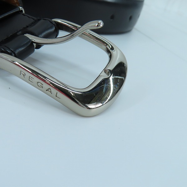 実際に弊社で買取させて頂いたREGAL/リーガル レザーベルト ブラックの画像 7枚目