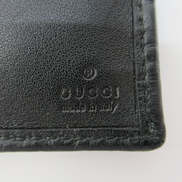 実際に弊社で買取させて頂いたGUCCI/グッチ グッチシマ 長財布 ブラック 32210-534041の画像 4枚目